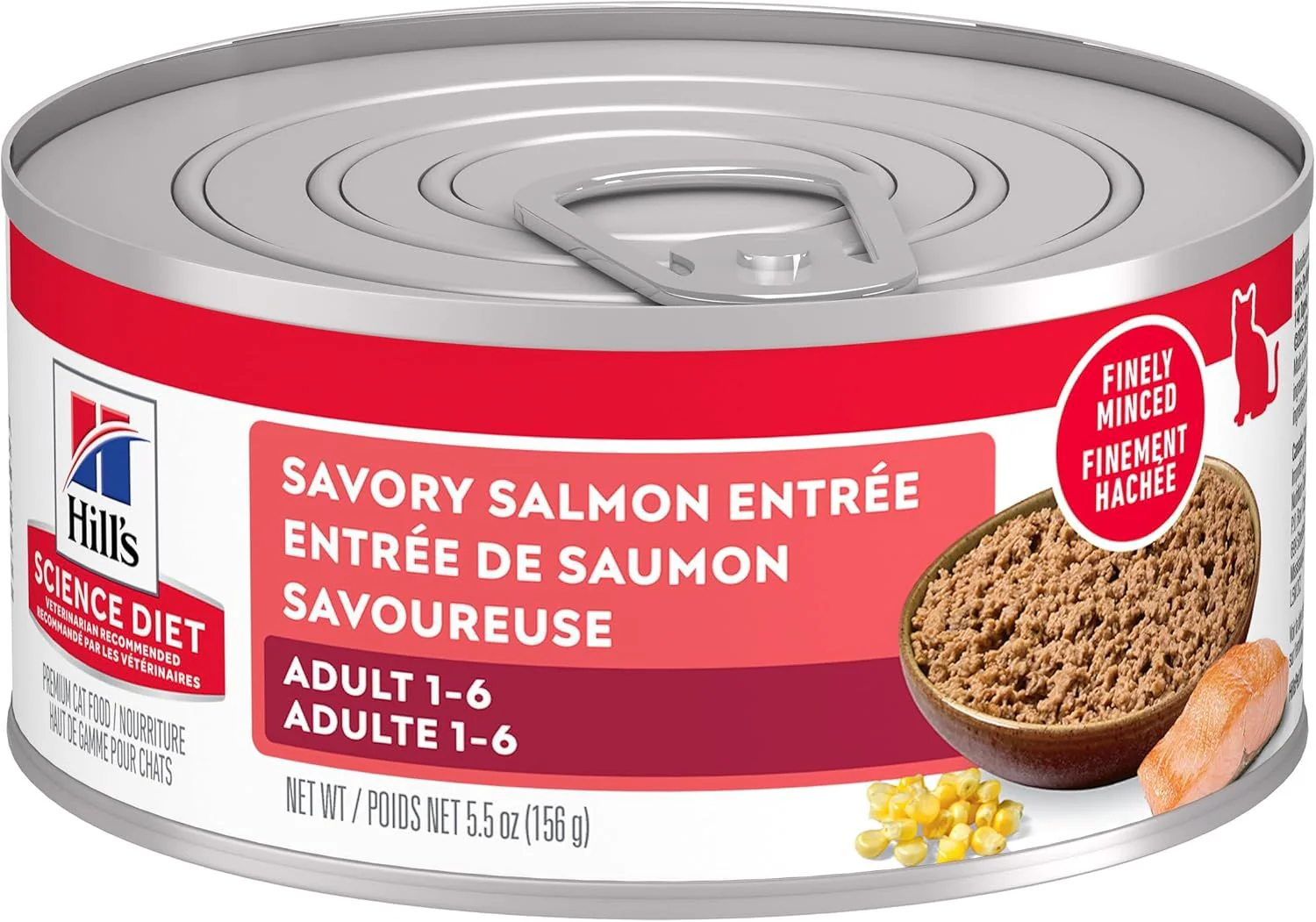 Hill's Science Diet Adult Cat Salmon Entree 5.5oz 24 Pack