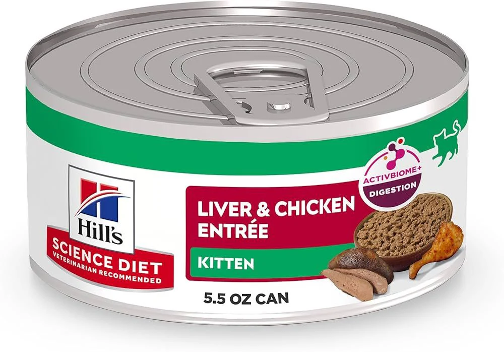 Hill's Science Diet Liver & Chicken Entree Kitten Cat Food 5.5oz 24 Pack