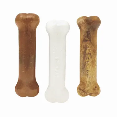 Nylabone Dura Chew Toy, Regular Size, Red/White and Blue, Triple Pack